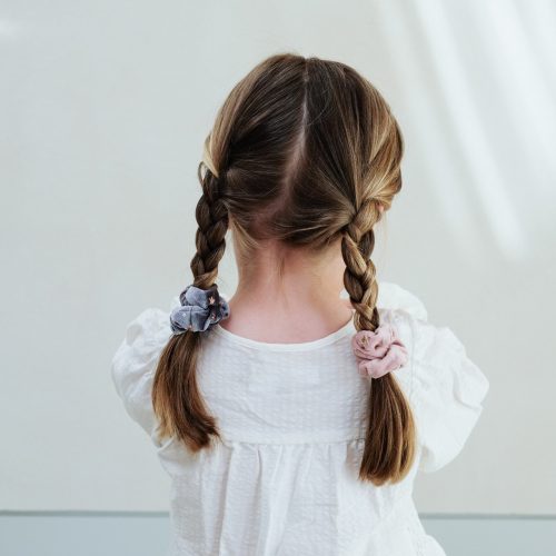 Csillagos bársony hajgumik - 2 db-os szett