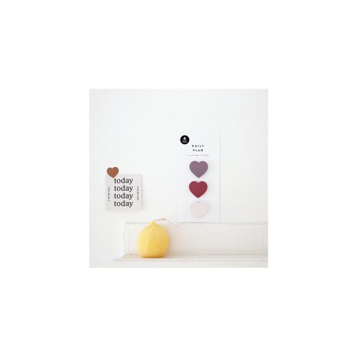 Suatelier design - Szív alakú post it - 3 db