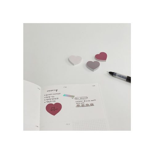 Suatelier design - Szív alakú post it - 3 db
