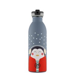   Rozsdamentes kulacs - 24Bottles Kids Urban - 500 ml - Happy Penguin