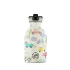  24Bottles - Kids Urban - Rozsdamentes acél kulacs szívószálas kupakkal - 250 ml - Adventure Friends