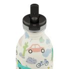  24Bottles - Kids Urban - Rozsdamentes acél kulacs szívószálas kupakkal - 250 ml - Adventure Friends