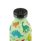 24Bottles - Kids Urban - Rozsdamentes acél kulacs szívószálas kupakkal - 250 ml - Jurassic Friends
