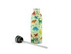 24Bottles - Kids Urban - Rozsdamentes acél kulacs szívószálas kupakkal - 250 ml - Jurassic Friends