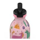 24Bottles - Kids Urban - Rozsdamentes acél kulacs szívószálas kupakkal - 250 ml - Magic Friends
