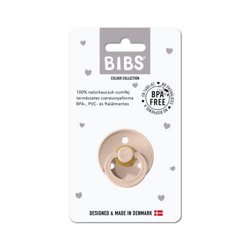 BIBS - Színes cumi - több méretben - Púderrózsaszín
