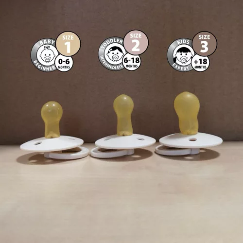 BIBS - Színes cumi - több méretben - vanília