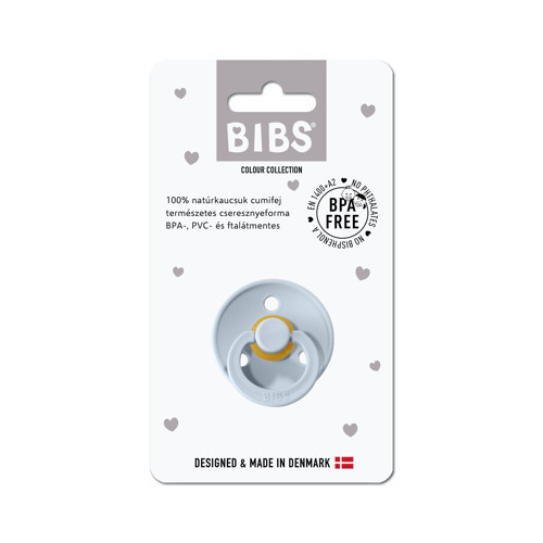 BIBS - Színes cumi - több méretben - pasztellkék