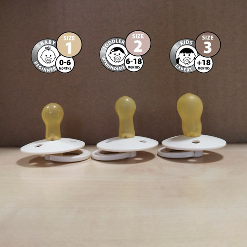 BIBS - Színes cumi - több méretben - pirospiros