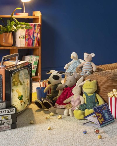 Moulin Roty - A nagy család - Kavics béka plüss (30 cm)