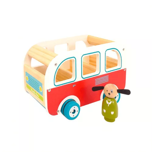 Moulin Roty - A Nagy család - Fa busz Cézár kutyával