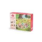 Moulin Roty - A nagy család - Évszakok puzzle - kirakó (4x12 db-os)