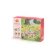 Moulin Roty - A nagy család - Évszakok puzzle - kirakó (4x12 db-os)
