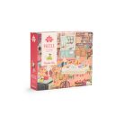 Moulin Roty - A nagy család - A házikóban puzzle - kirakó ( 100 darabos)
