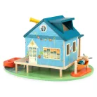 Moulin Roty - A nagy család - Tóparti fa házikó kiegészítőkkel