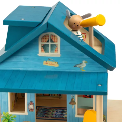 Moulin Roty - A nagy család - Tóparti fa házikó kiegészítőkkel