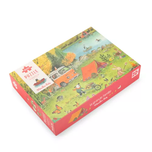 Moulin Roty - A nagy család - Kirándulás kirakó-  500 db-os puzzle