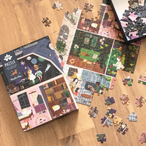 Moulin Roty - Párizsiak - Társasház puzzle - kirakó (200 db-os)