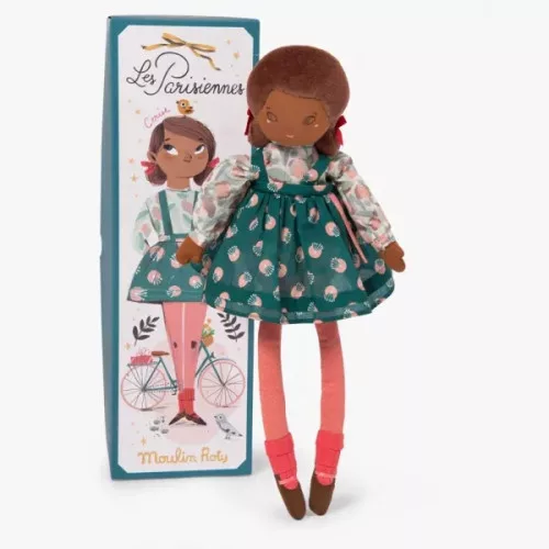 Moulin Roty - Párizsiak - Hölgyek - Cseresznye kisasszony díszdobozban (39 cm)