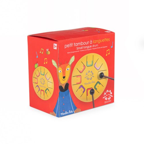 Moulin Roty  - Vidámság- Nyelves dob, handpan - kicsi (15 cm)