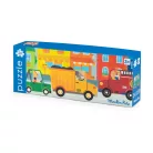 Moulin Roty - Vidámság -  Autós puzzle - kirakó (24 db-os)