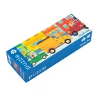 Moulin Roty - Vidámság -  Autós puzzle - kirakó (24 db-os)