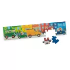 Moulin Roty - Vidámság -  Autós puzzle - kirakó (24 db-os)