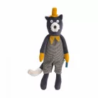 Moulin Roty - Macskabajusz - Alfonz szürke cica plüss (39 cm)