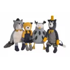 Moulin Roty - Macskabajusz - Alfonz szürke cica plüss (39 cm)