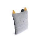 Moulin Roty - Macskabajusz - Világosszürke cicás párna