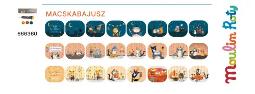Moulin Roty -  Diavetítő lámpa - Mesevetítő: Macskabajusz