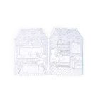 Moulin Roty - Tánciskola - Matricás színező album - 20 oldalas