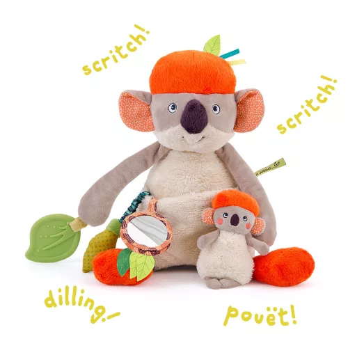 Moulin Roty - Dzsungel - Koko kolala maci készségfejlesztő játék