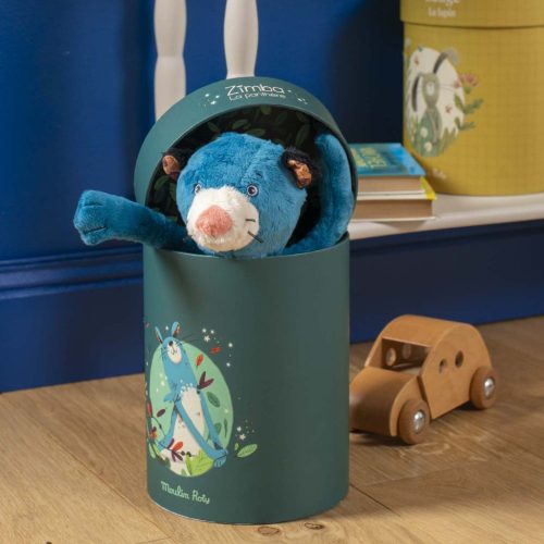 Moulin Roty - Dzsungel - Zimba plüss párduc díszdobozban (32 cm)