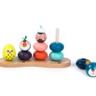 Moulin Roty - Montessori toronyépítő játék - Dzsungel
