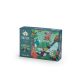 Moulin Roty - Dzsungel - sötétben világító kirakó, foszforeszkáló puzzle - A vízesés (24 db-os)