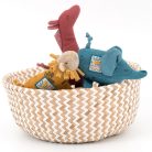 Moulin Roty – Majomkenyérfa alatt – Textil csörgő csengettyűvel  - elefánt