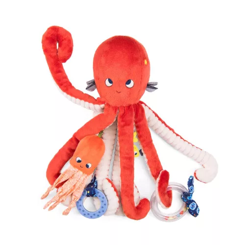 Moulin Roty - Pál polip kalandjai - Nagy készségfejlesztő polip  (35 cm)