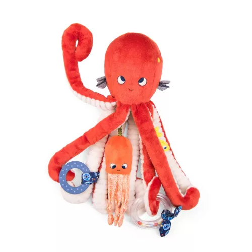 Moulin Roty - Pál polip kalandjai - Nagy készségfejlesztő polip  (35 cm)