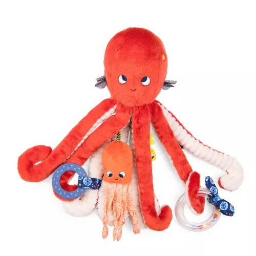 Moulin Roty - Pál polip kalandjai - Nagy készségfejlesztő polip  (35 cm)