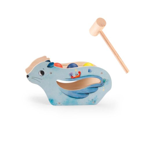 Moulin Roty - Pál polip kalandjai - Készségfejlesztő játék 2in1- Kocogtató és metalofon 