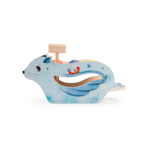 Moulin Roty - Pál polip kalandjai - Készségfejlesztő játék 2in1- Kocogtató és metalofon 