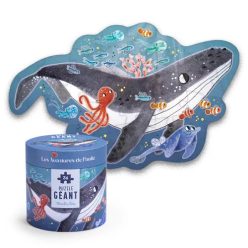   Moulin Roty - Pál polip kalandjai - Óriás puzzle - Bálna kirakó (36 darabos)