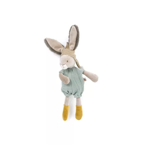 Moulin Roty - A három kisnyuszi - Plüss kis nyuszi - zsálya (30 cm)
