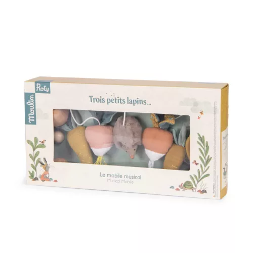 Moulin Roty - A három kisnyuszi - Zenélő kiságyforgó