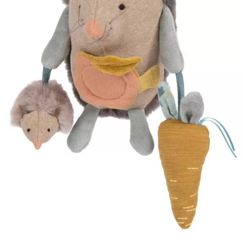 Moulin Roty - A három kisnyuszi - Fellógatható sünis készségfejlesztő