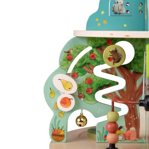 Moulin Roty - A három kisnyuszi - Fa készségfejlesztő játék - A kertben 