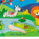 Moulin Roty - Kicsikék - Hangos puzzle - állatok 