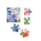 Moulin Roty - Kicsikék - Szivárványos dzsungel puzzle - kirakó (24 db)