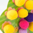 Moulin Roty - Kicsikék - 4 db-os pompom-kép készítő szett - Évszakok